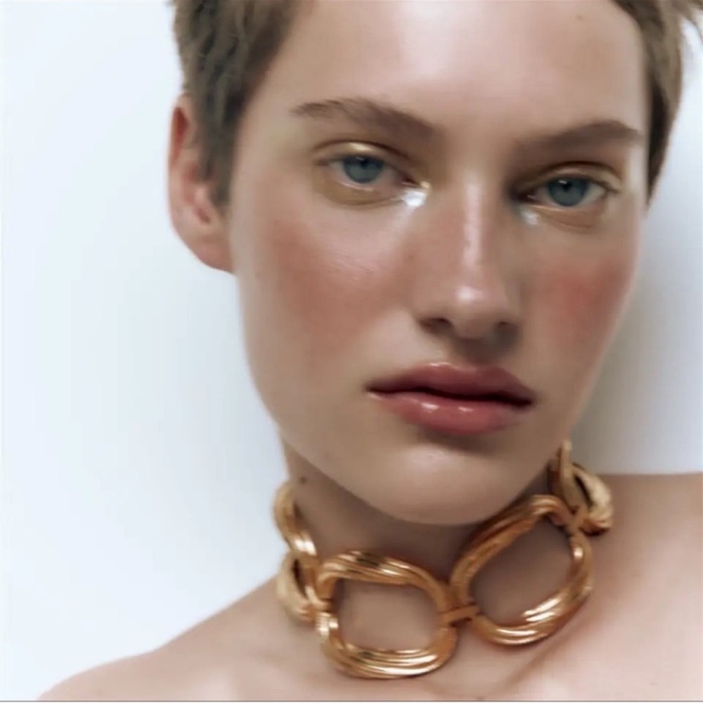 New Gold Chain Choker Necklace